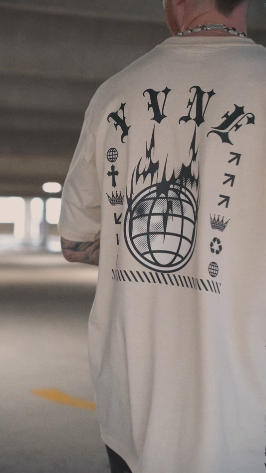 YVNE  Unisex The World Is Yours Heavyweight t-shirt